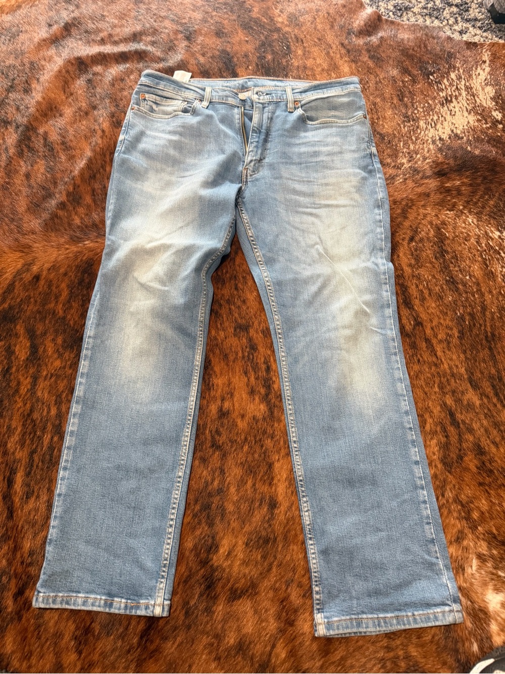 Levi's 505 Jeans Mens 36x30 Blue Straight Leg Relaxed Fit Medium Wash Casual
